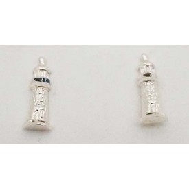 RARD1551PERS Sterling Silver Lighthouse Post Earrings